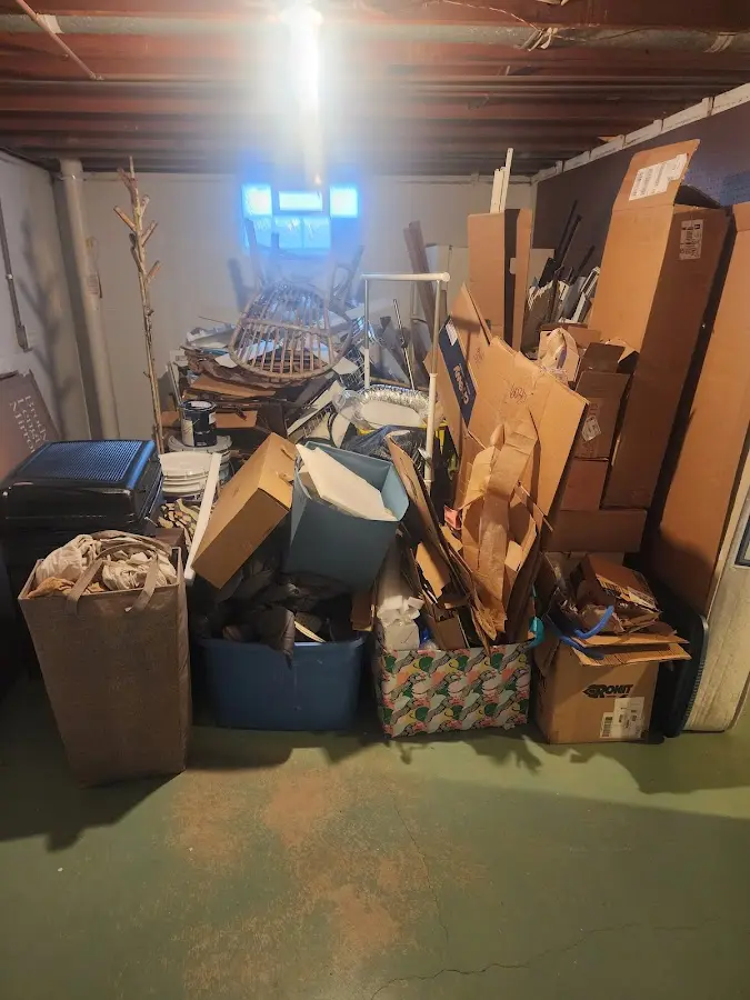 Roll-off dumpster container at job site for Roll Off Dumpster Rental in Lindon